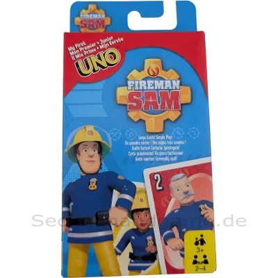 Mattel Games - UNO Fireman Sam Feuerwehrmann Sam Kinderspiel, Kartenspiel