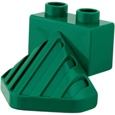 Lego Duplo 4550 Kuhfänger Lok Vorderteil Dunkelgrün
