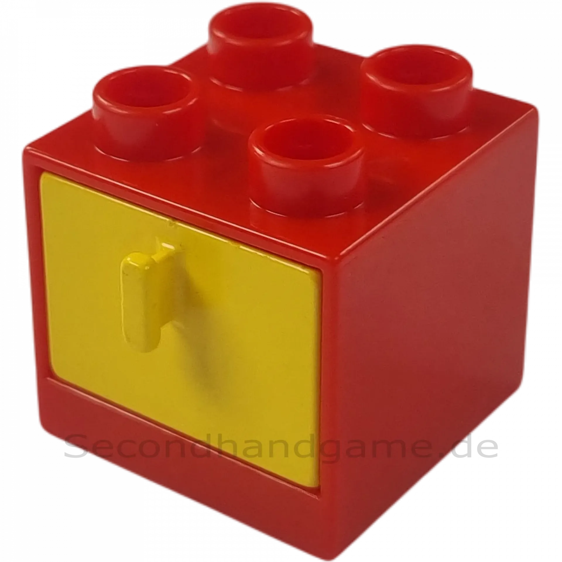 Lego Duplo 4890 Regal Schrank Rot mit Schublade Gelb