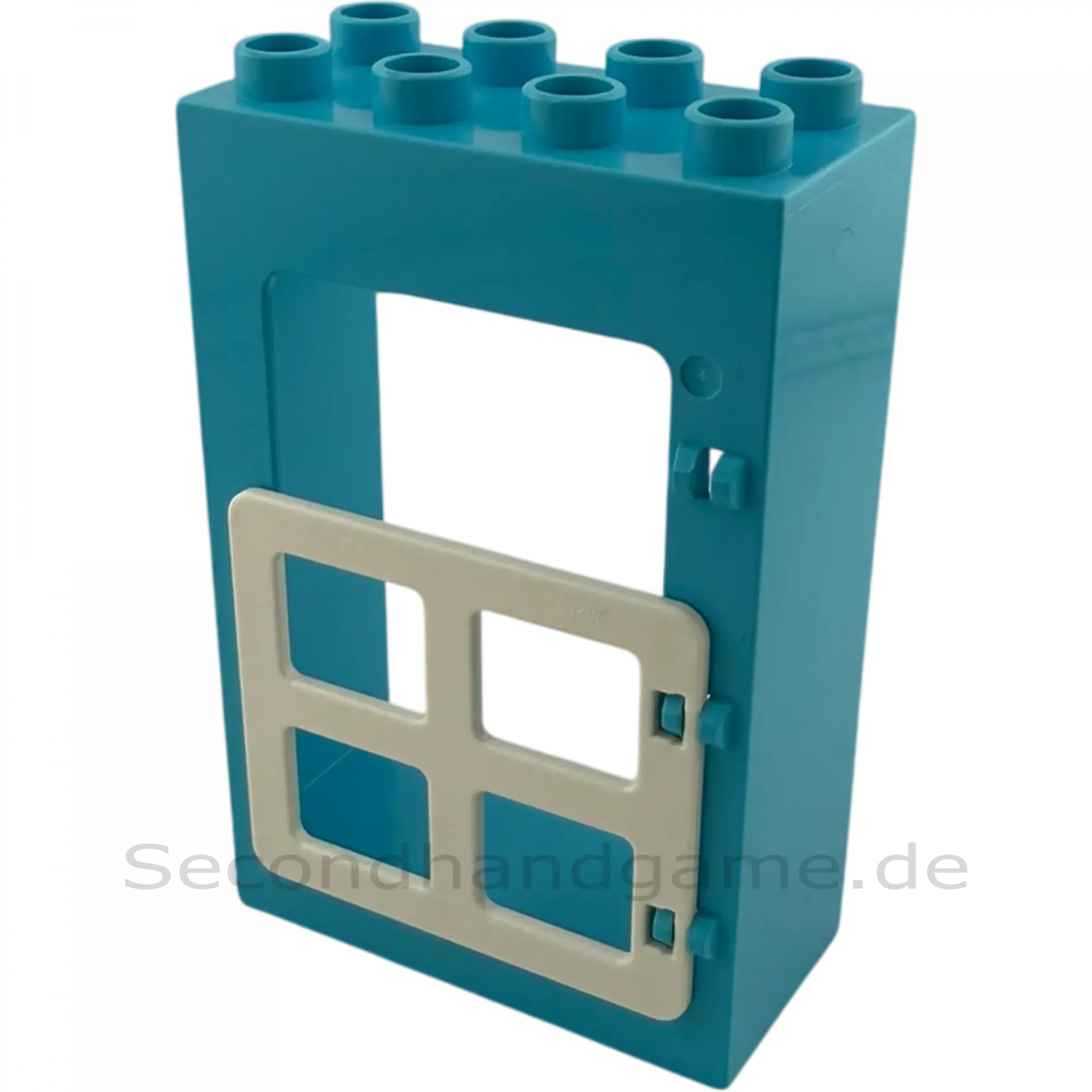 Lego Duplo 2x4 Hauswand mit Tür Azur Weiß Hoftür