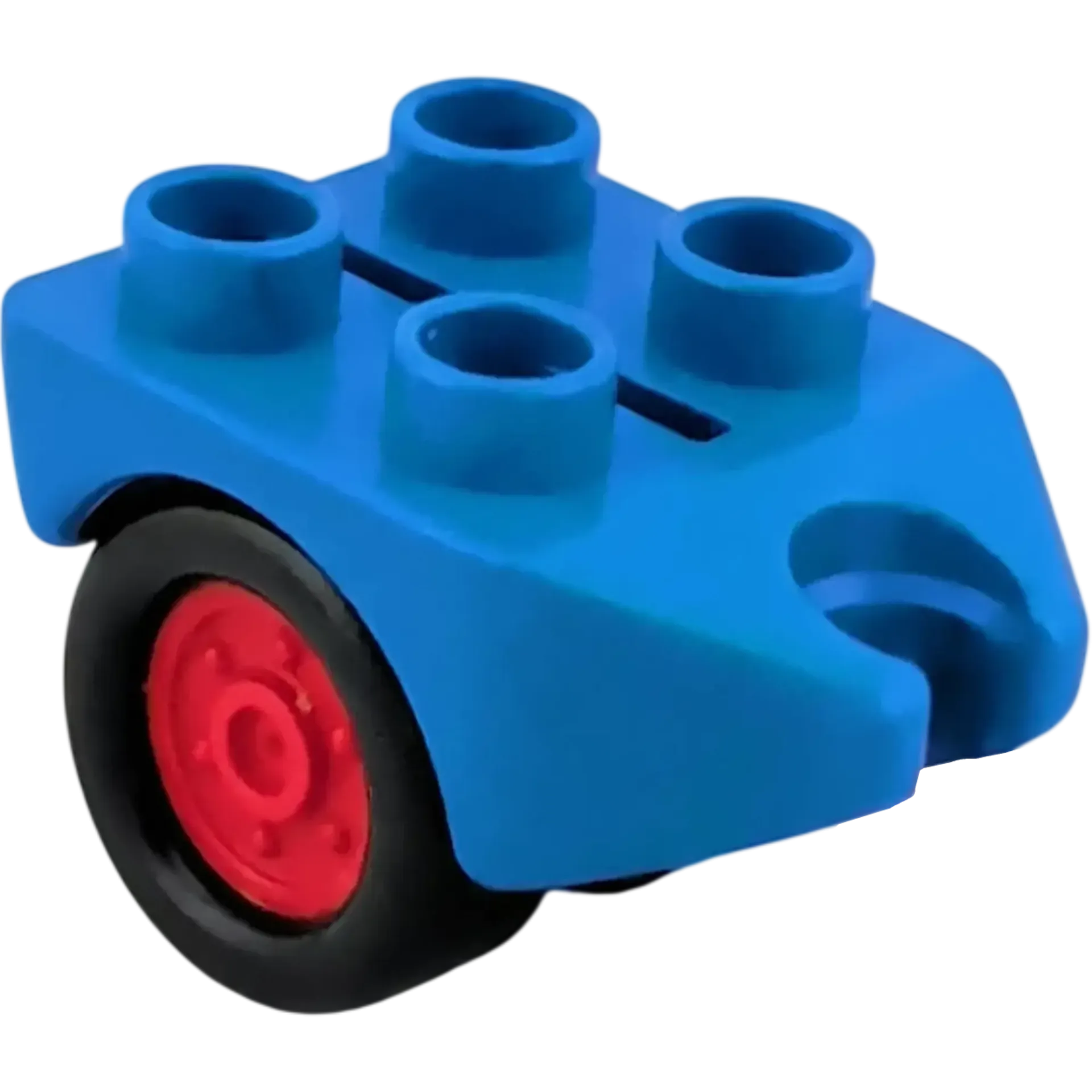 Lego Duplo Anhänger Klein Blau Räder Schwarz Rot