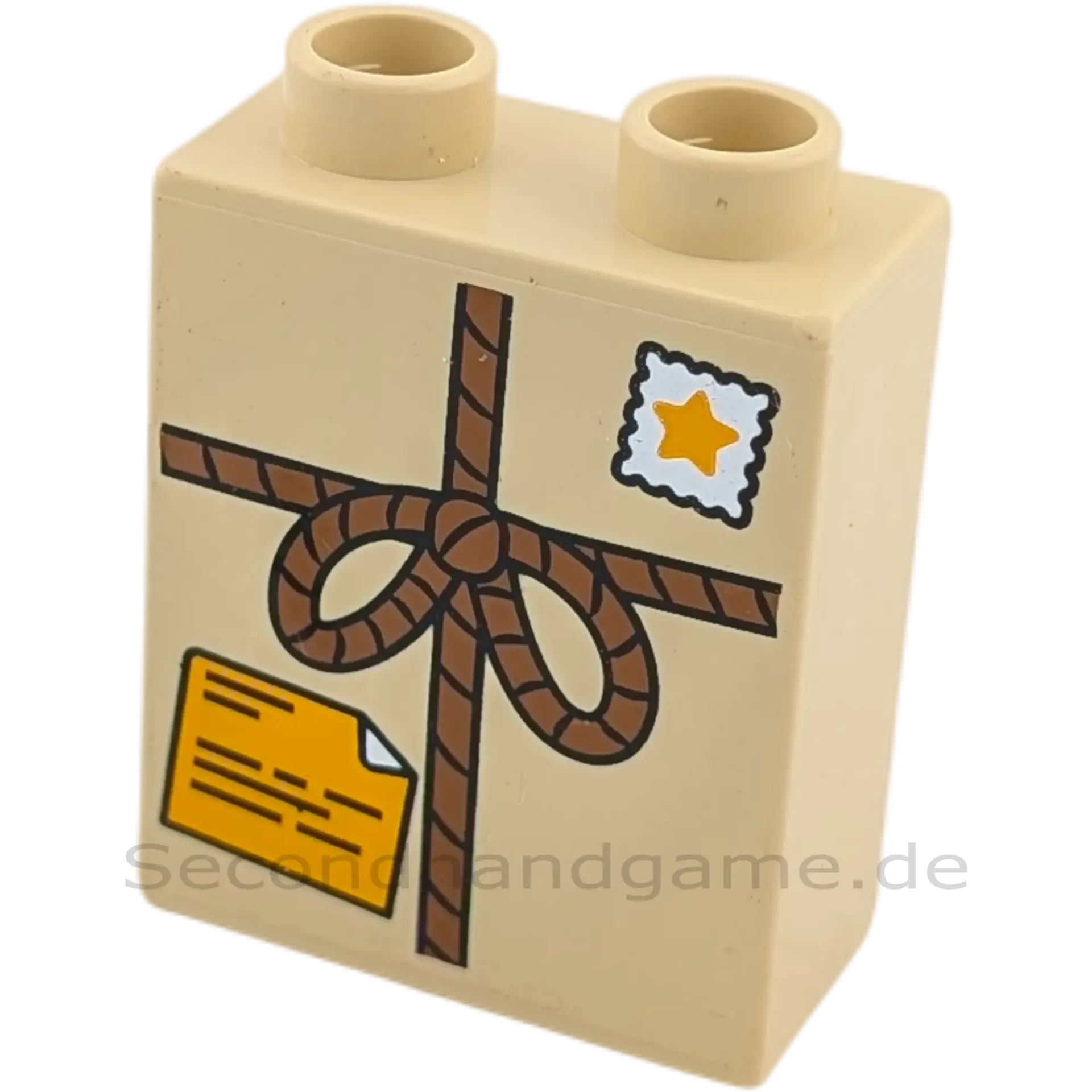 Lego Duplo 4066 Stein 1x2x2 Beige Paket