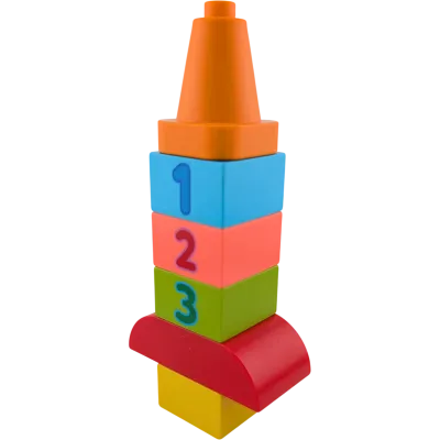 Lego Duplo Rakete Eins Zwei Drei bestehend aus 6 Steinen