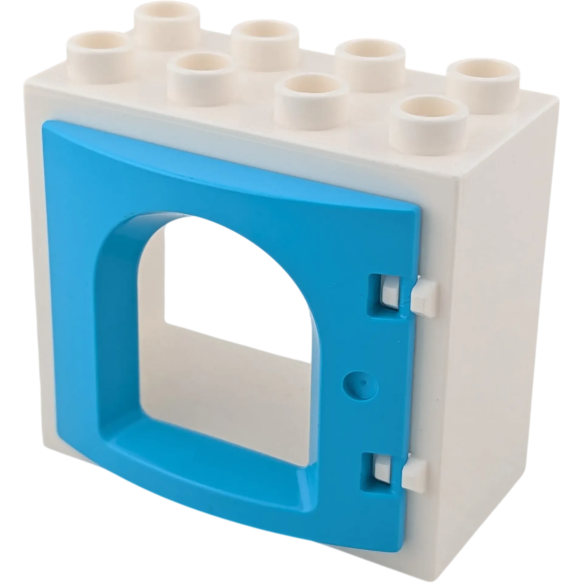Lego Duplo 2332 Fenster 2x4 Weiß Rundfenster Azur