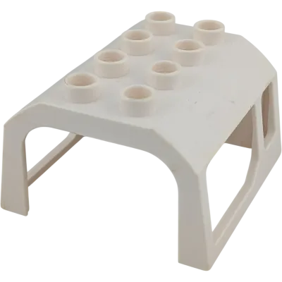 Lego Duplo Zug Kabinendach / Lokführer-Aufsatz 2x4 – Weiß (Teile-Nr. 51546)