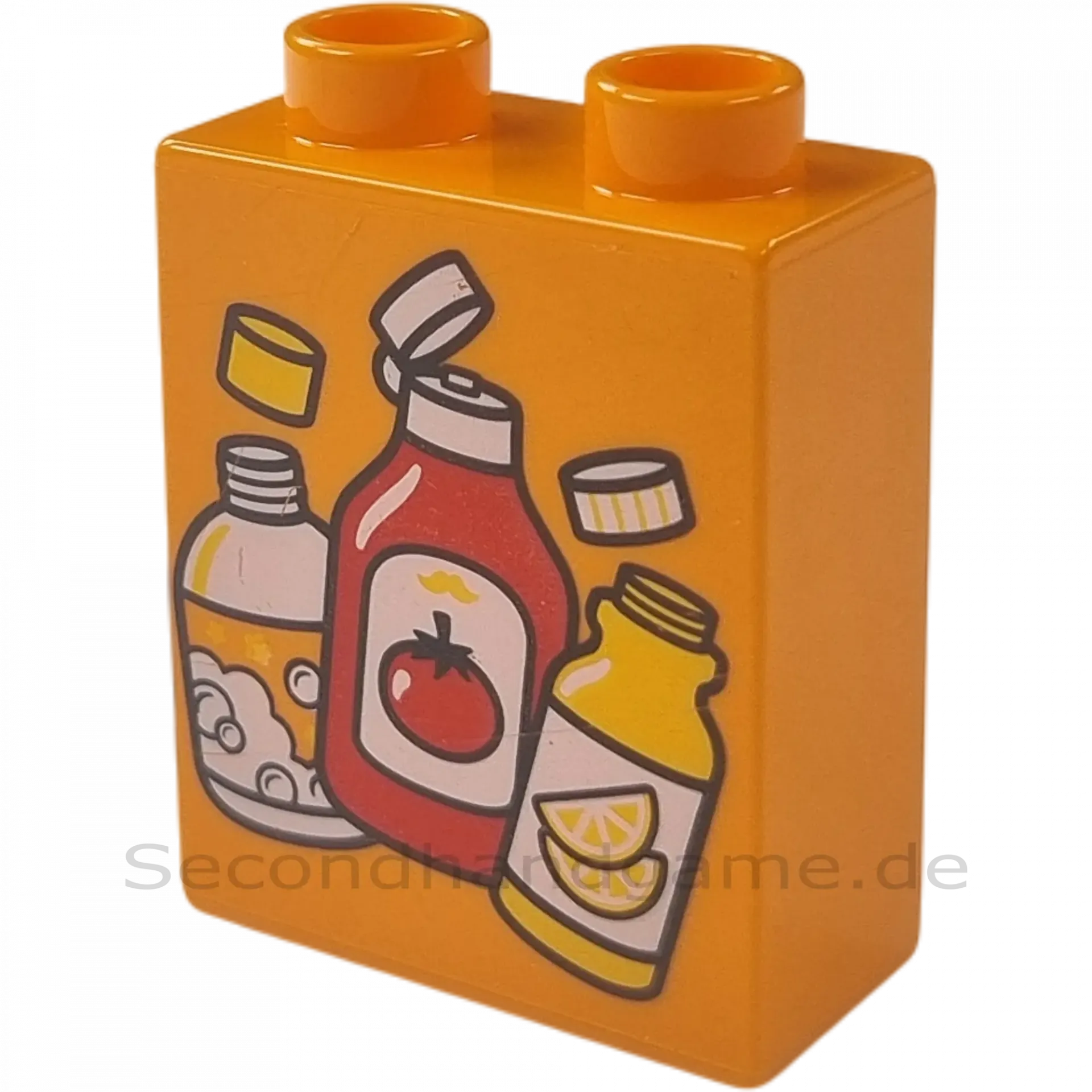 Lego Duplo  1x2 Stein Orange Ketchupflasche
