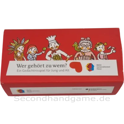 Mehr Generationen Haus, Wer gehört zu wem? Ein Gedächtnisspiel für Jung und Alt