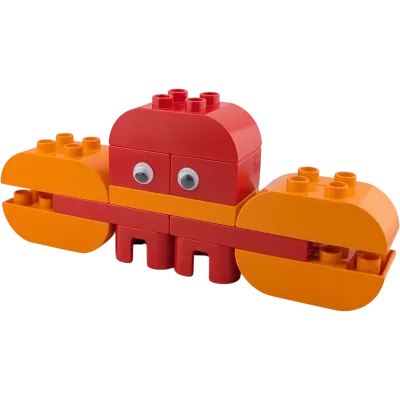 Lego Duplo Krebs Qualle Rot Orange