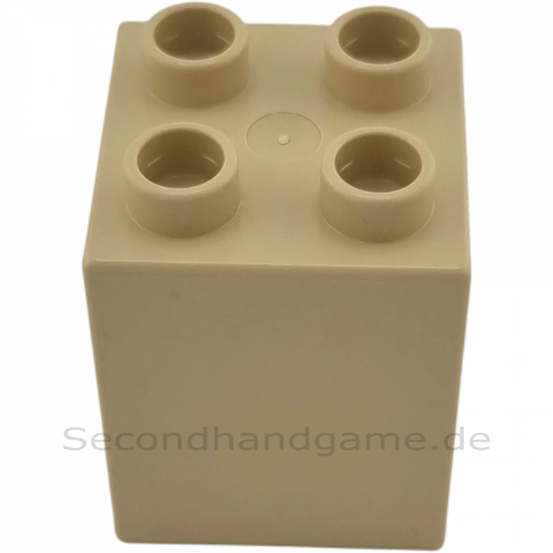Lego Duplo 2x2x2 Doppelstein Beige