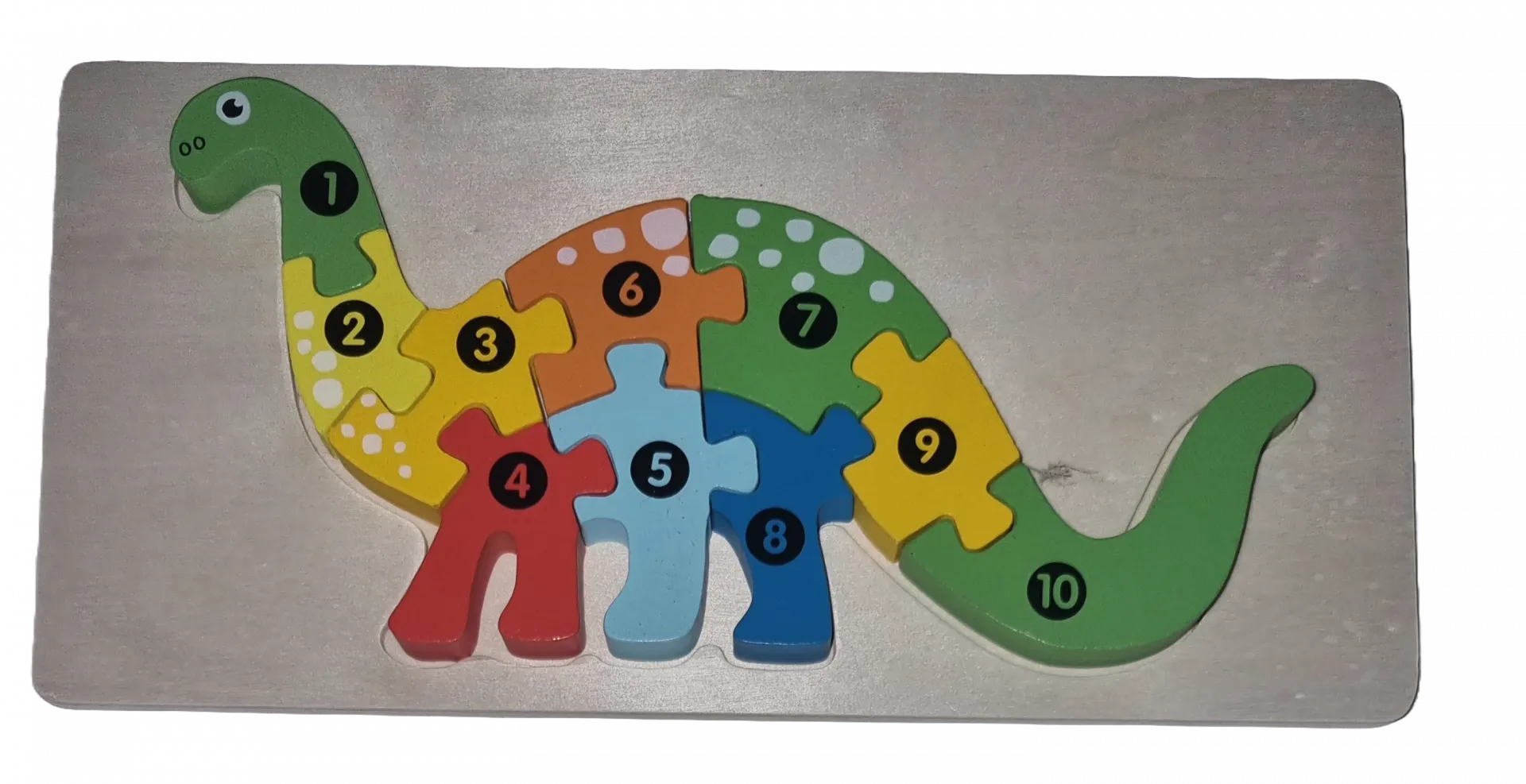 Legepuzzle Holzpuzzle 3D Puzzle Dinosaurier 10 Teile 