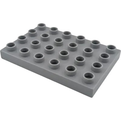 Lego Duplo 25549 Platte 4x6 Hellgrau