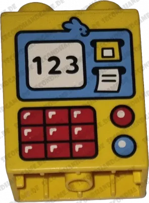 Lego Duplo  1x2 Stein Gelb Kasse