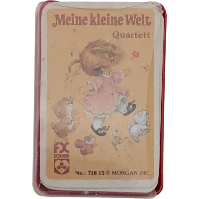 FX Schmid Meine kleine Welt Quartett 71815 Vintage Kartenspiel in Kunststoffbox