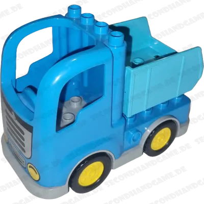 Lego Duplo Lastwagen Mittelblau mit Container