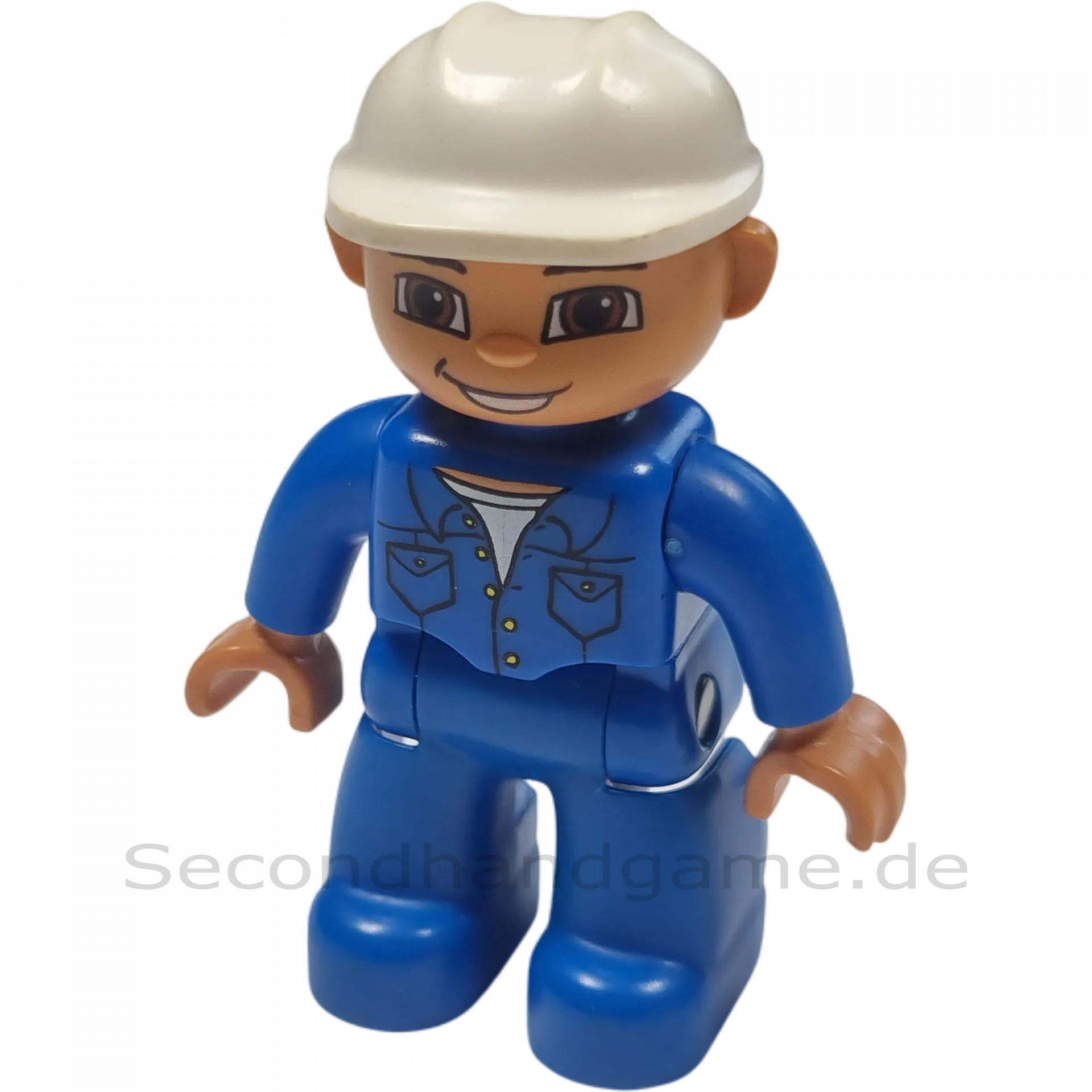 Lego Duplo Figur Mann 47394 Blaumann Weißer Helm Bauarbeiter