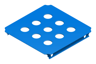 QUADRO Lochplatte 40 × 40 cm 00412 Blau