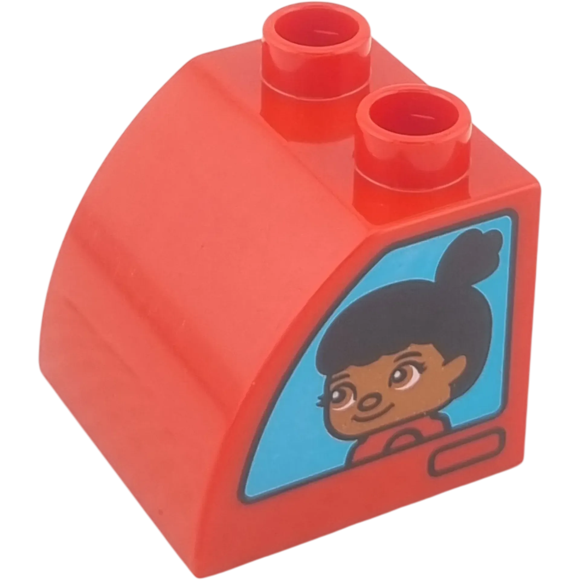 Lego Duplo 11170 Stein Rot beidseitig bedruckt mit Feuerwehrmann und  Feuerwehrfrau