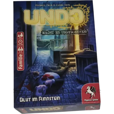 Pegasus Spiele UNDO macht es ungeschehen! Blut im Rinnstein ab 10 Jahren
