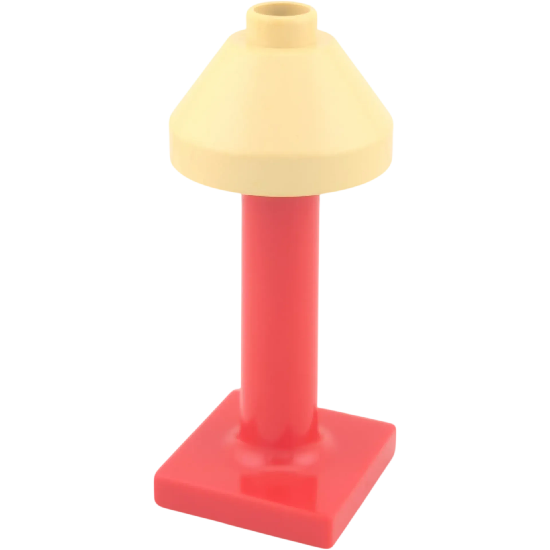 Lego Duplo Stehlampe Beige Groß mit rotem Ständer