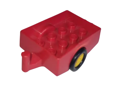 Lego Duplo 6505 Autoanhänger Rot