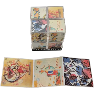 Pussycat Kandinsky Cube 805040 Würfelpuzzle Bilderwürfel mit 6 Kunstwerken von Wassily Kandinsky
