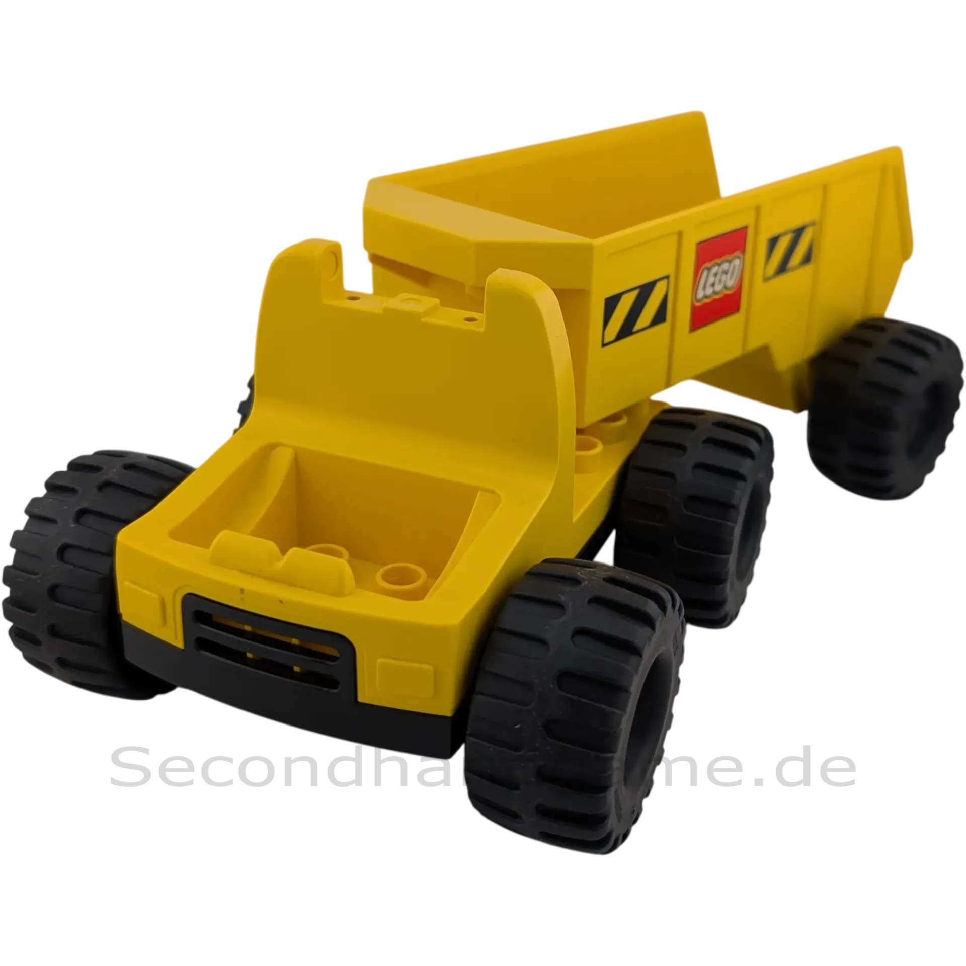 Lego Duplo LKW Lastwagen Gelb mit gelbem großen Anhänger
