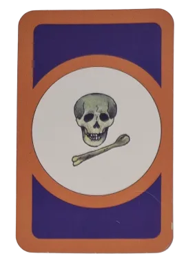 Das verrückte Labyrinth Ersatzteile Ziehkarte Totenkopf