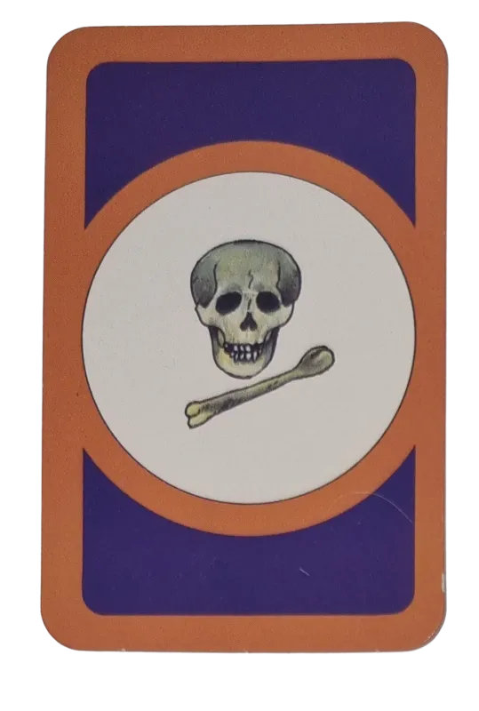 Das verrückte Labyrinth Ersatzteile Ziehkarte Totenkopf