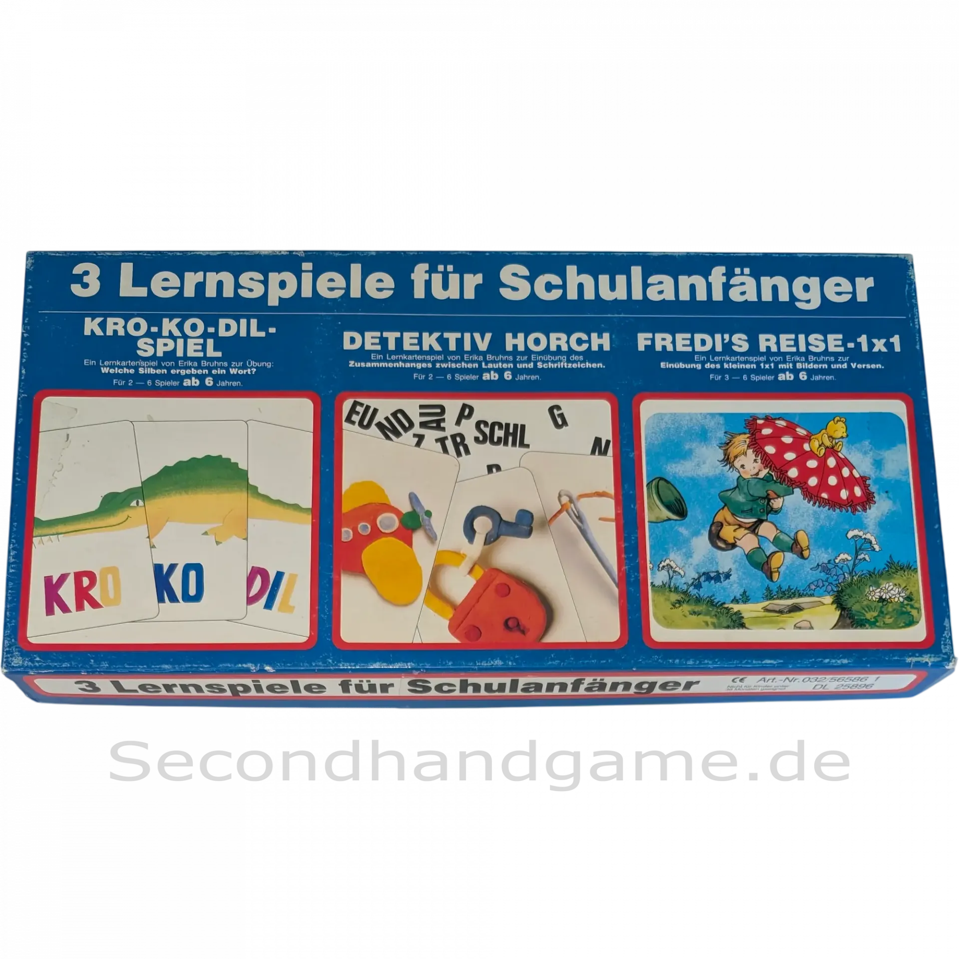 3 Lernspiele für Schulanfänger Kro-Ko-Dil-Spiel, Detektiv Horch, Fredi's Reise 1x1
