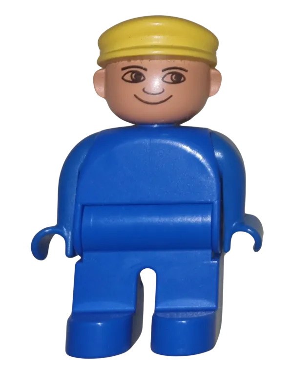 Lego Duplo Figur Mann 47394 Blau gelbe Mütze
