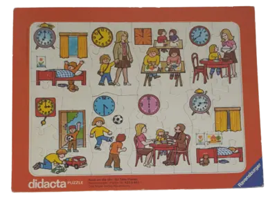 Ravensburger Didacta Rahmenpuzzle Rund um die Uhr 62 Teile 62354631