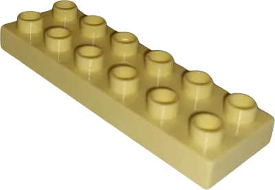 Lego Duplo 98233 Platte 2x6 Hellgelb