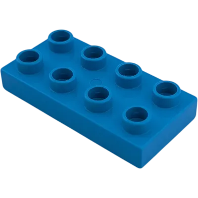 Lego Duplo 40666 Platte 2x4 Mittelblau