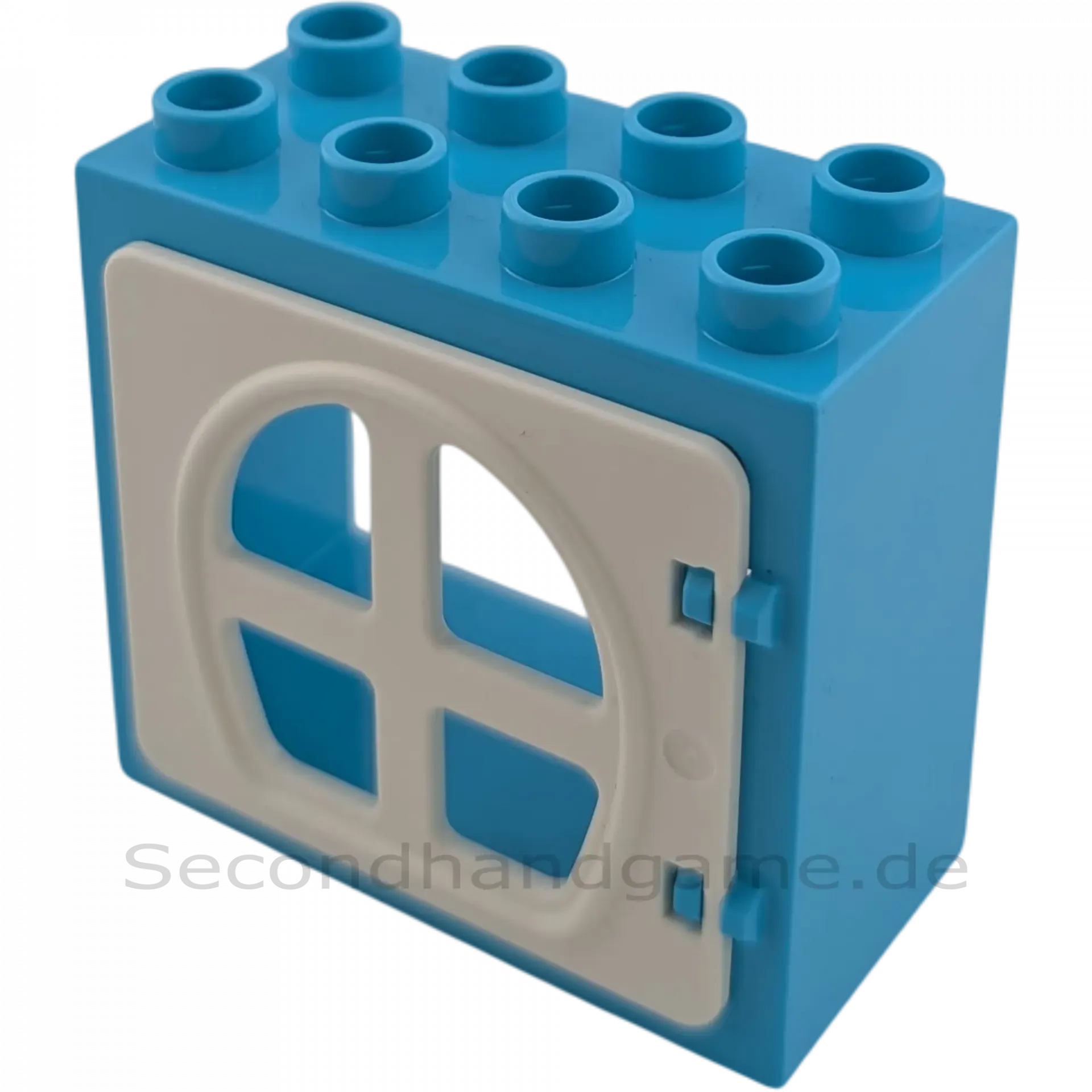 Lego Duplo 2332 Fenster 2x4 Azur Weiß Rundbogen