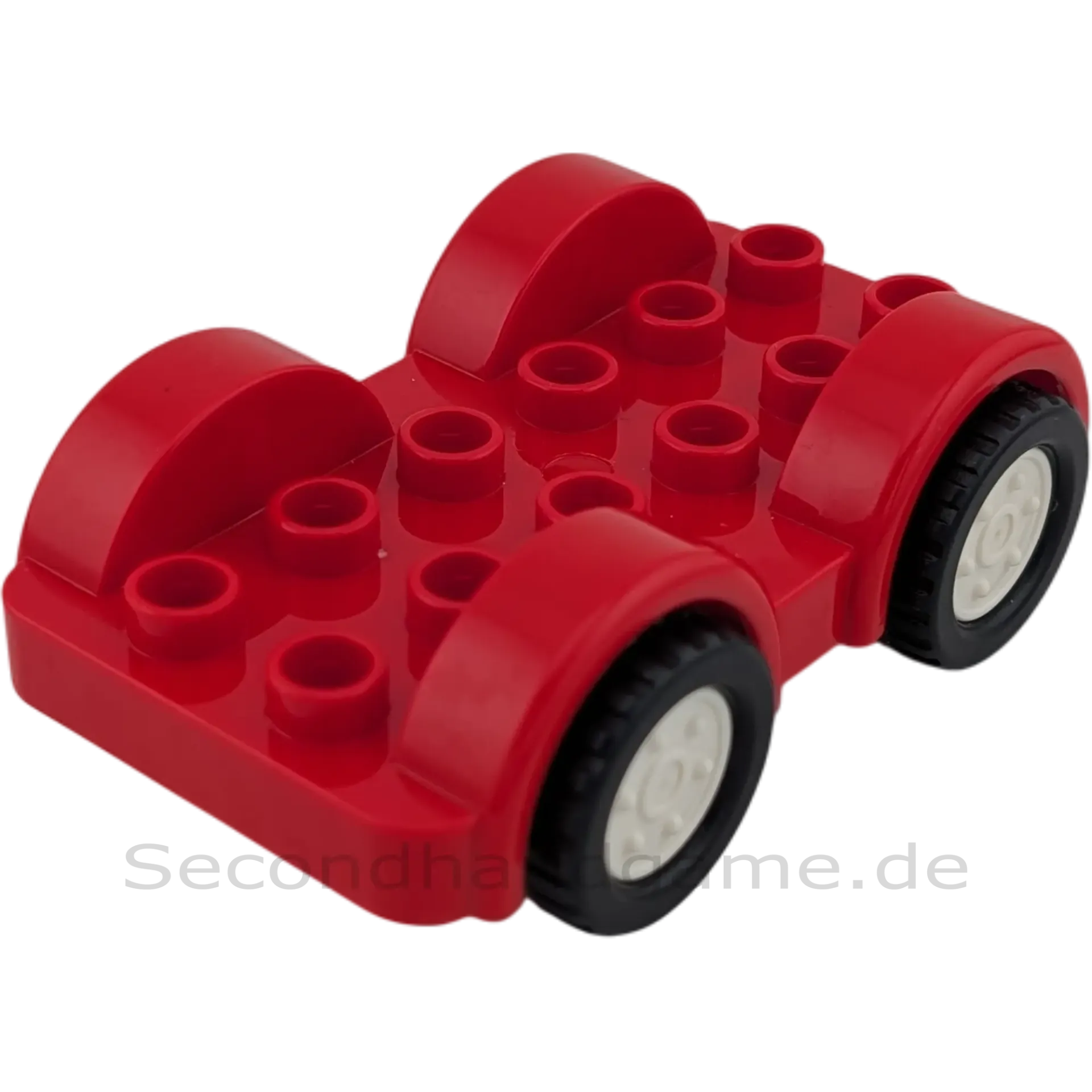 Lego Duplo 11841 Auto Rot Schwarz Weiße Räder Unterteil Fahrzeug