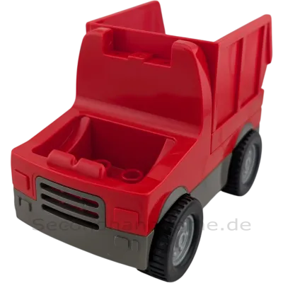 Lego Duplo Lastwagen Rot mit rotem kippbaren Container