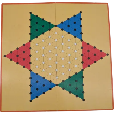 Spielplan Spielbrett Halma beidseitig bedruckt