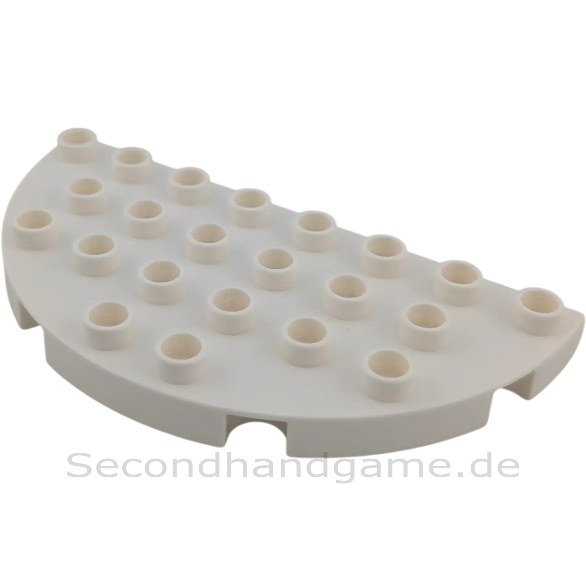 Lego Duplo 29304 Platte 4x8 Halbkreis Weiß