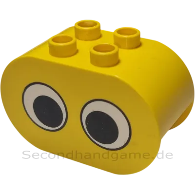 Lego Duplo Stein 2x4x2 abgerundet Augen Gelb 6448