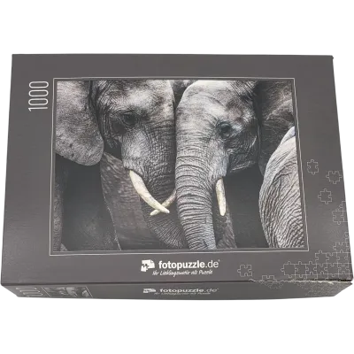Fotopuzzle 1000 Teile Elefanten