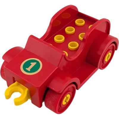Lego Duplo Auto Rot Zahl Eins