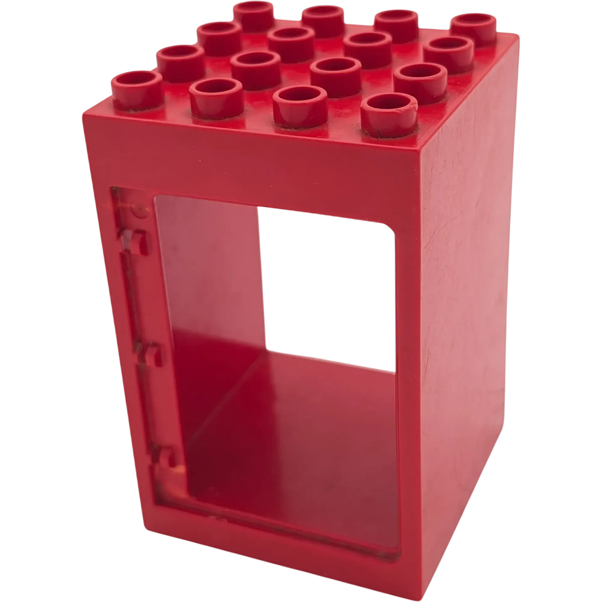 Lego Duplo 4x4 Hauswand Rot mit offenem Durchgang Tür 6360
