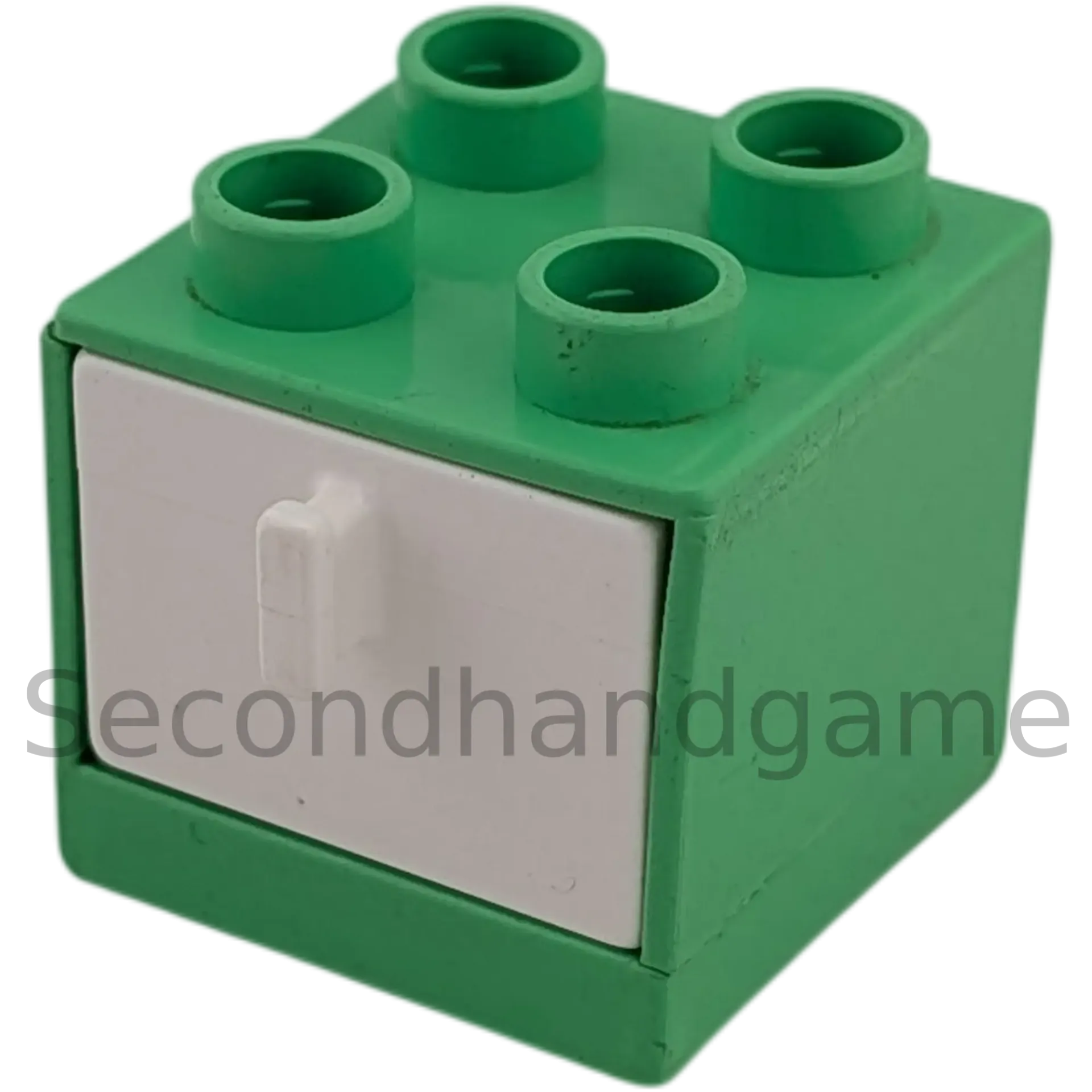 Lego Duplo 4890 Regal Schrank Mintgrün mit Schublade Weiß B-Ware