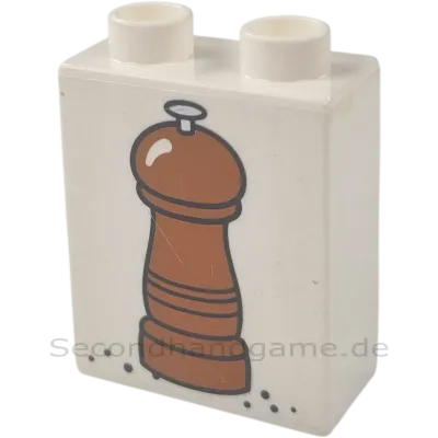 Lego Duplo 4066 Stein 1x2x2 Weiß Pfeffermühle