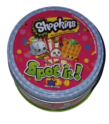 Blue Orange Spot it! Shopkins