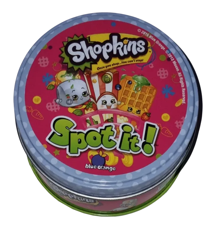 Blue Orange Spot it! Shopkins