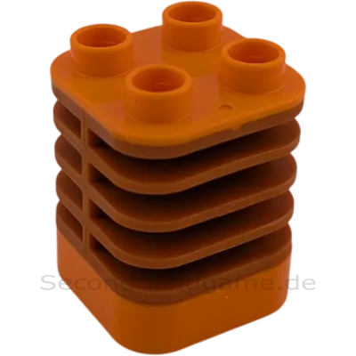 Lego Duplo Flexibler Akkordeon-Baustein Wippe Orange Braun