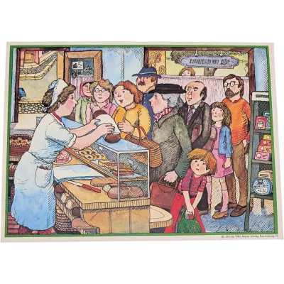 Ravensburger Vertragen und nicht schlagen Situationstafel Beim Bäcker