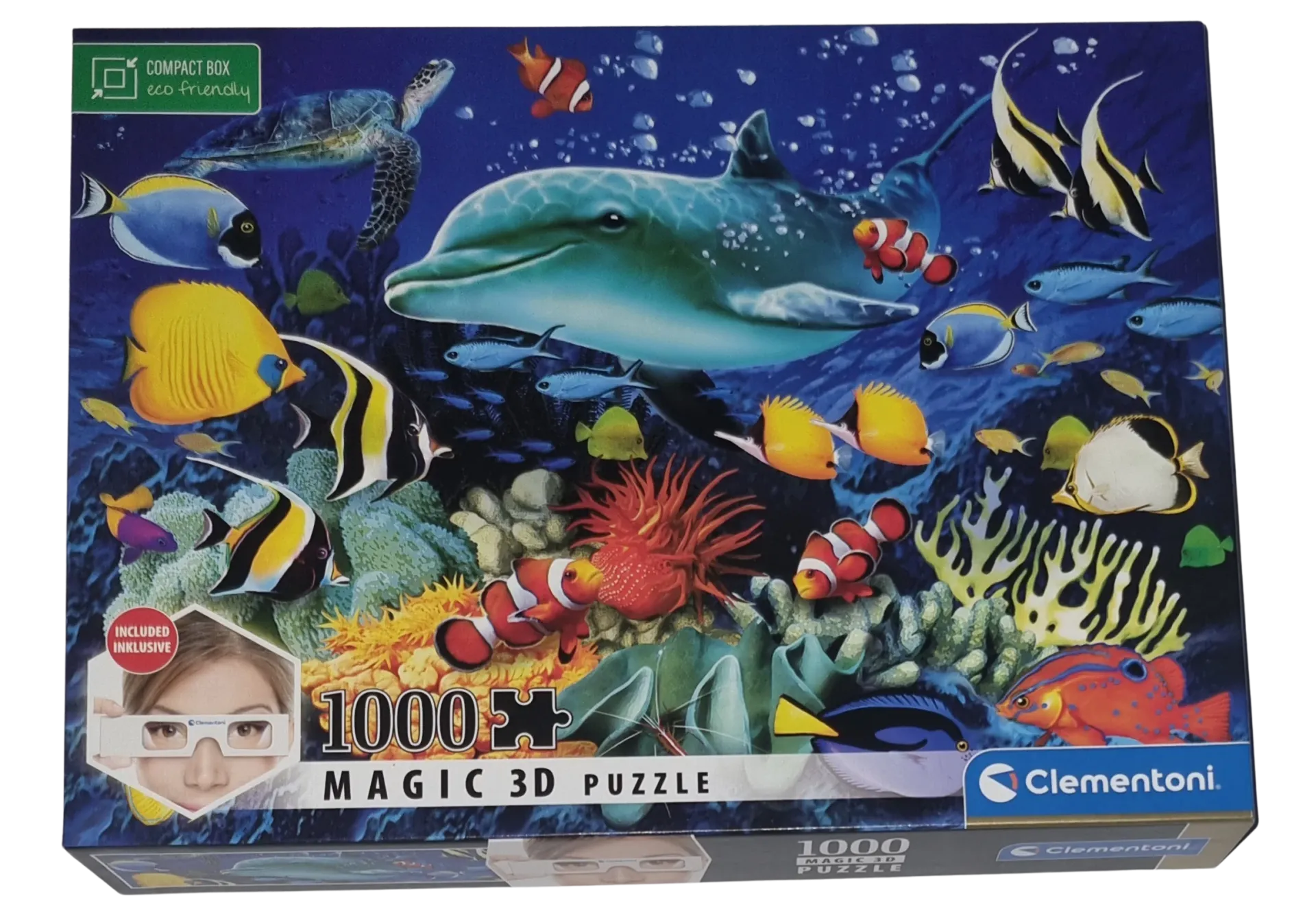 Clementoni Magic 3D Puzzle 1000 Teile 98352 Dolphin