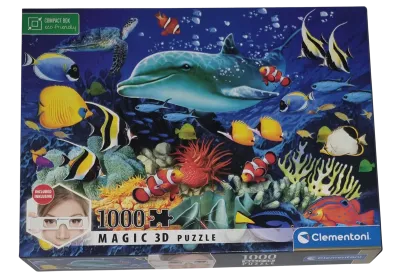 Clementoni Magic 3D Puzzle 1000 Teile 98352 Dolphin